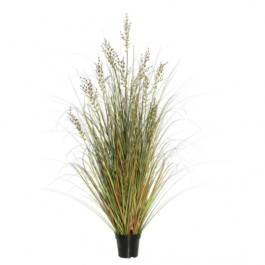 4 foot Green and Brown Grass: Potted