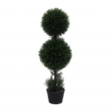3 foot UV Protected Cedar Double Ball Topiary: Potted