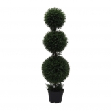 4 foot UV Protected Cedar Triple Ball Topiary: Potted
