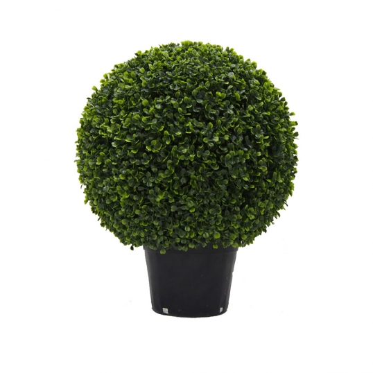 20 inch UV Protected Boxwood Ball Topiary: Potted