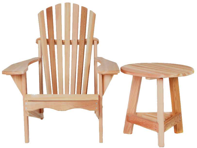 Cedar 2pc. Tripod Adirondack Set