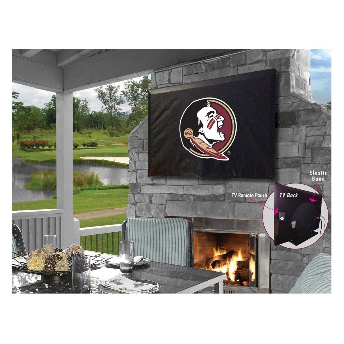 Florida State Head TV Cover