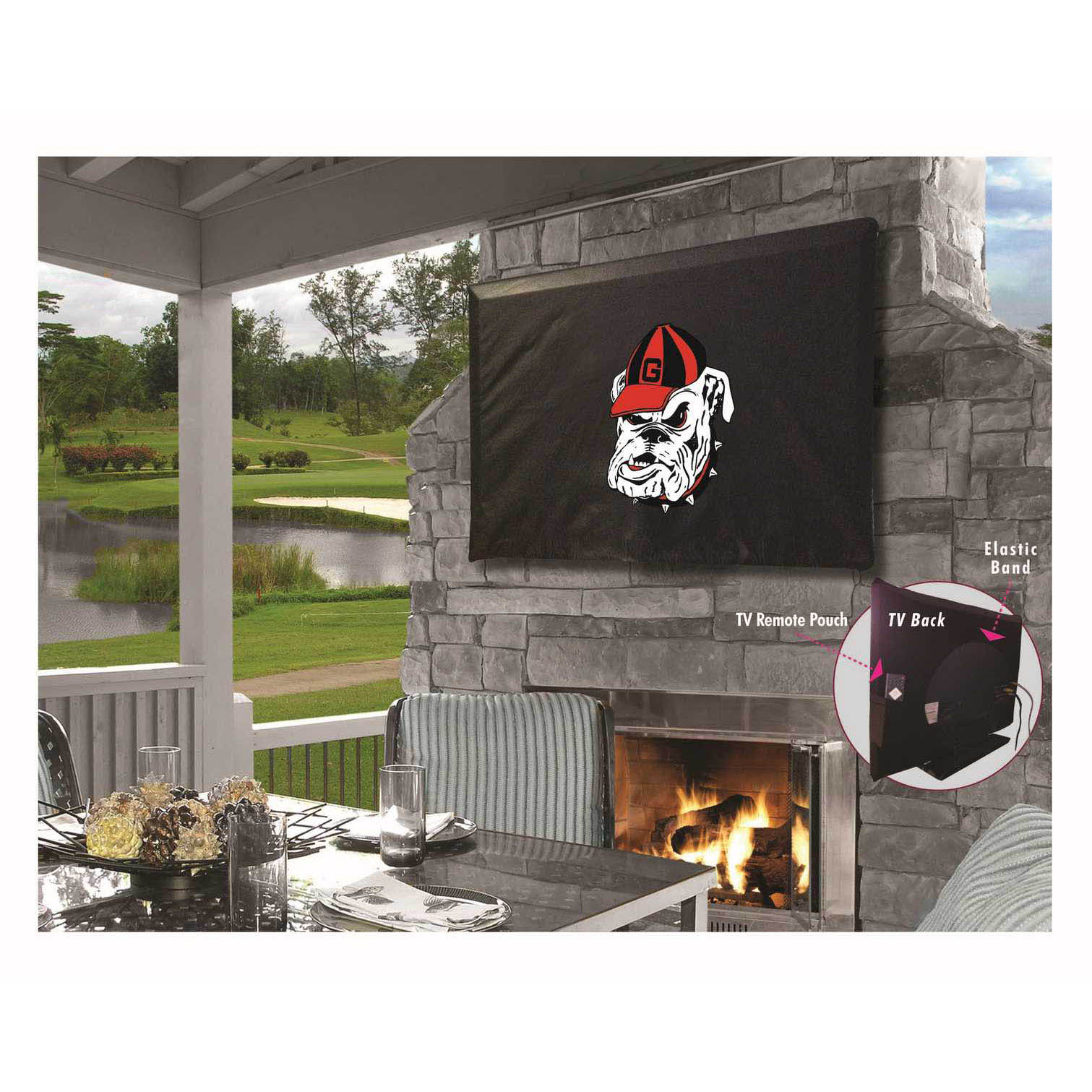 University of Georgia Bulldog Logo TV Cover