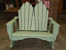 Fanback Two-Seater Rocker