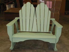 Fanback Two-Seater Rocker