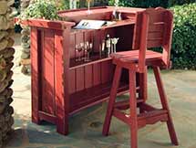 Companion Outdoor Bar Stool with Back