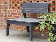 Behrens Two Seat Bench with Back