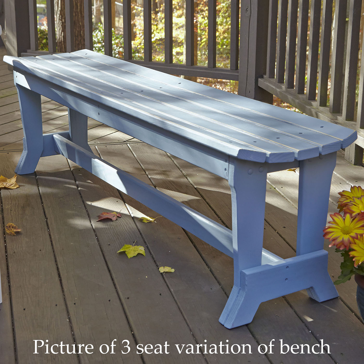 Chair Carolina Preserves 4 Seat Outdoor Backless Bench