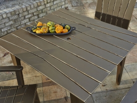 Chair Hourglass 48 inch Rectangular Dining Table