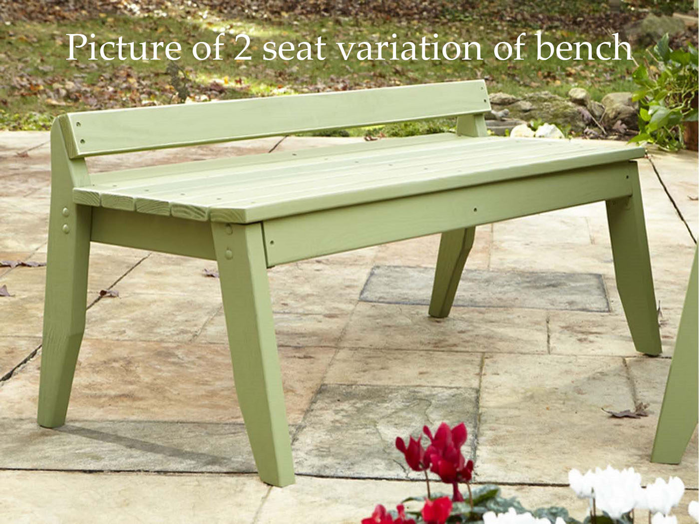 Chair Plaza 4 Seat Outdoor Backless Bench