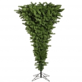 5.5 foot Green Upside Down Tree: Multi-Colored LEDs