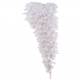 6 foot Hanging White Flat Back Upside Down Tree: Unlit
