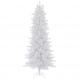 6.5 foot Crystal White Pine Slim Christmas Tree: Unlit