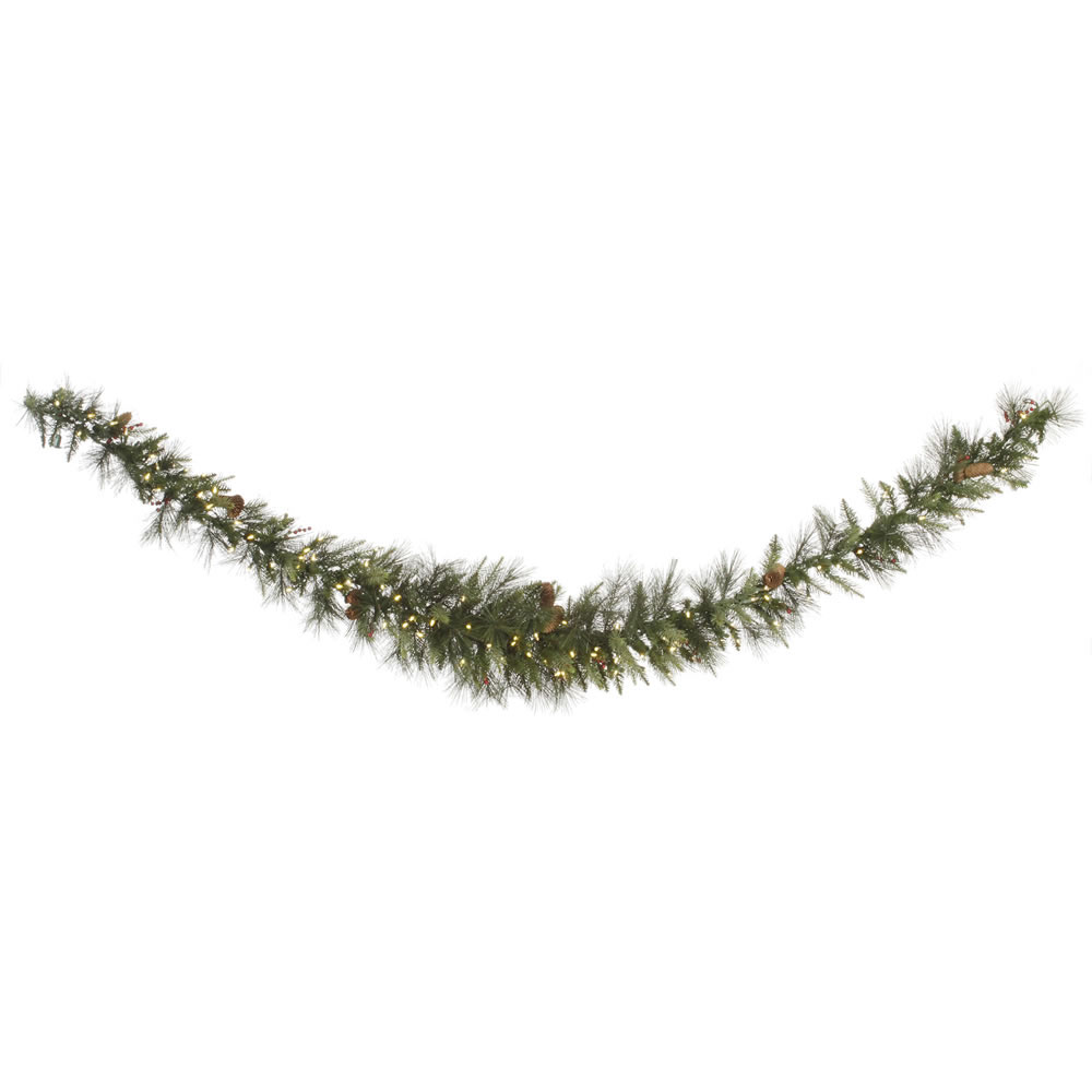 PE/PVC/Hard Needle Vallejo Pine and Berry Garland