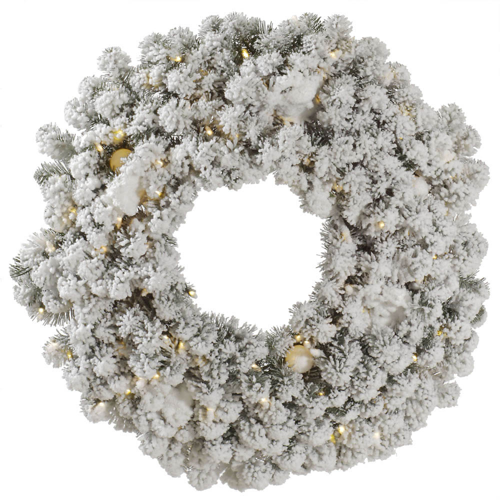 Flocked Kodiak Wreath