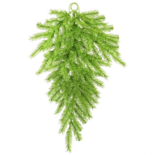 36 inch Lime-Green Tinsel Teardrop