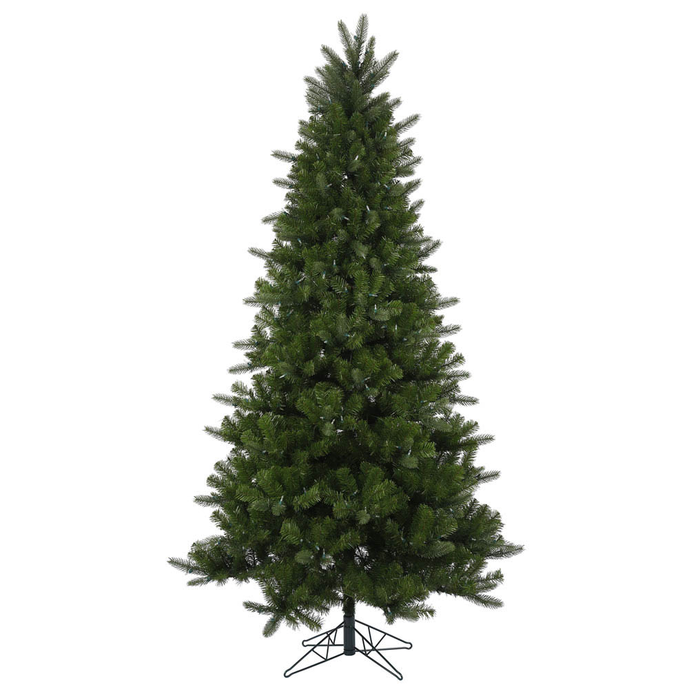 7.5 Foot Pe/pvc Ogden Fir Christmas Tree: Clear Leds
