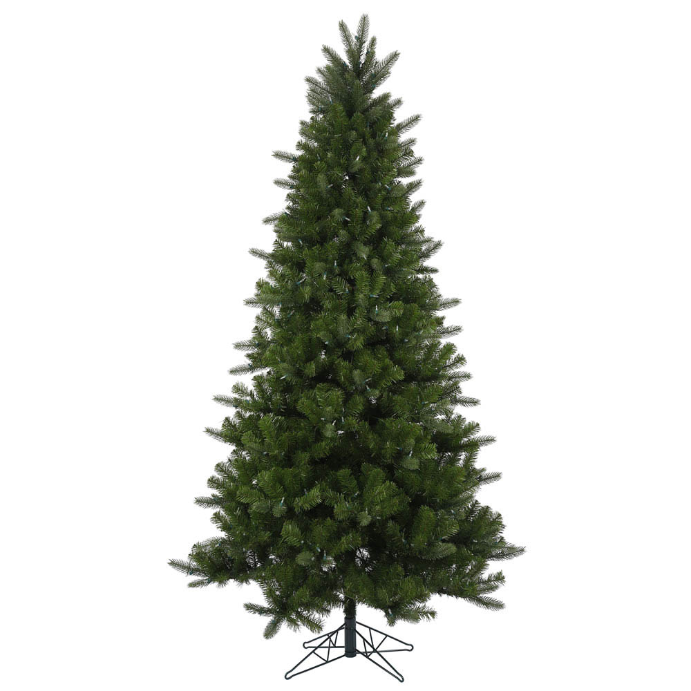 7.5 foot PE/PVC Ogden Fir Christmas Tree Clear LEDs A152076LED