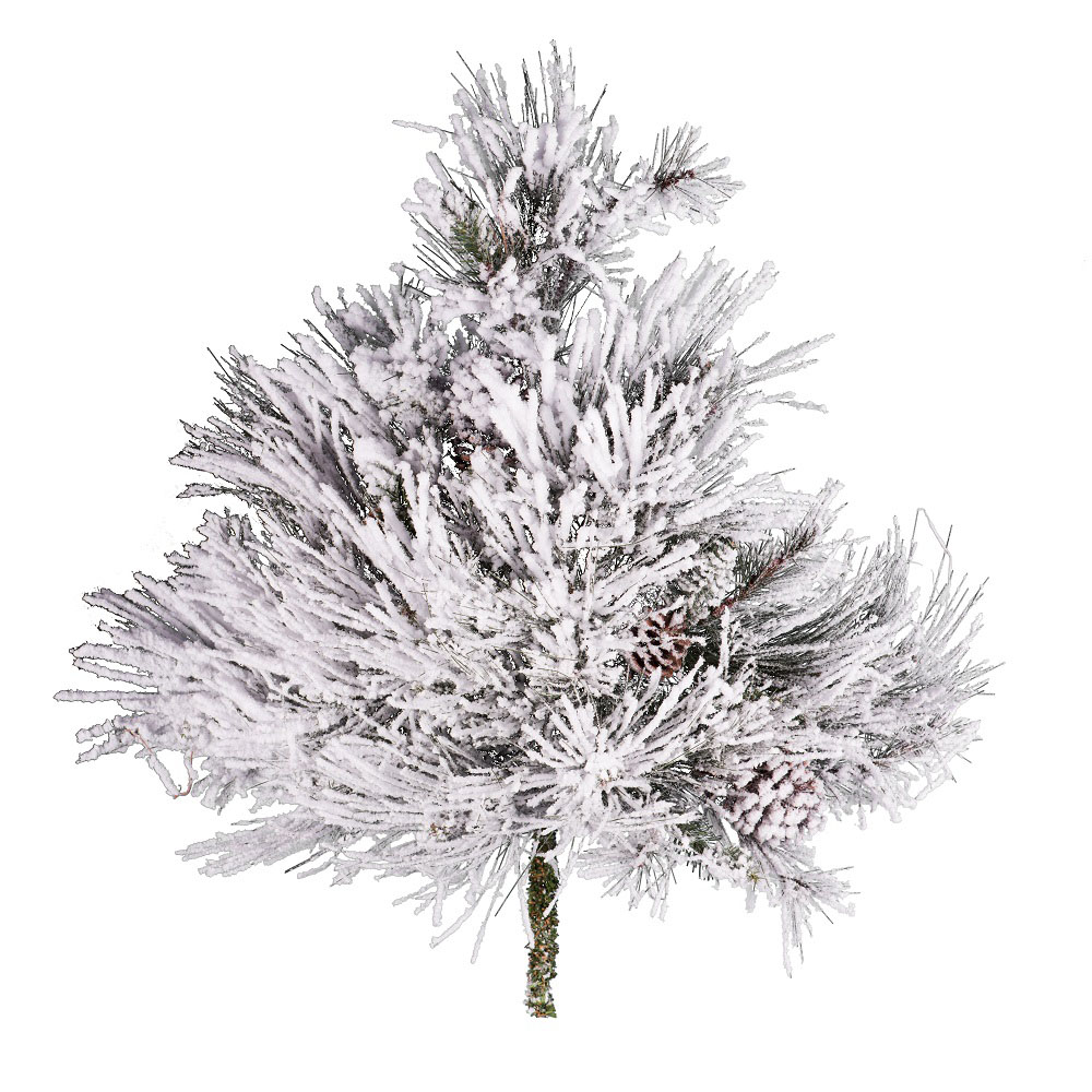30 inch Flocked Alberta Spray: Unlit