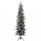 6 foot PE/PVC Frosted Glitter Tannenbaum Pine: Clear LEDs
