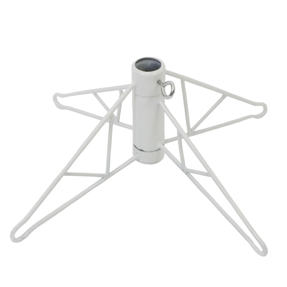 40 Inch White Folding Metal Christmas Tree Stand