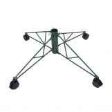 21 inch Rolling Black Tree Stand for 6.5-7.5 foot trees: 1.25 inch Pole