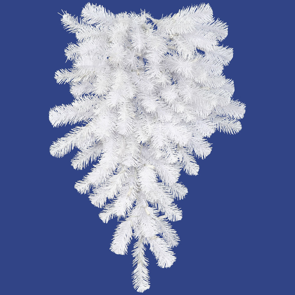 42 Inch Crystal White Spruce Teardrop: Unlit