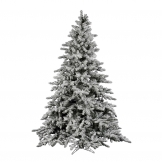 4.5 foot Flocked Utica Fir Christmas Tree: Unlit