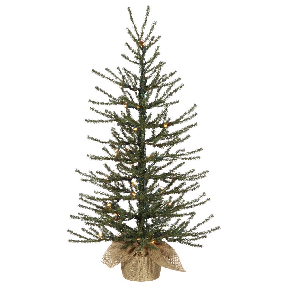 36 inch Angel Pine Tree: Clear LED Lights