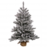 42 inch Flocked Anoka Pine Tree: Unlit