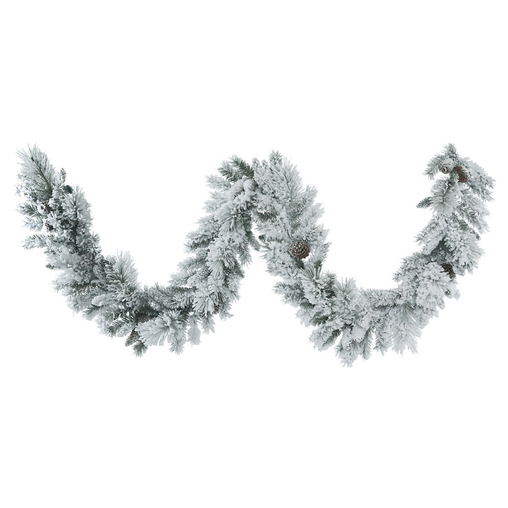 Flocked Ashton Pine Garland