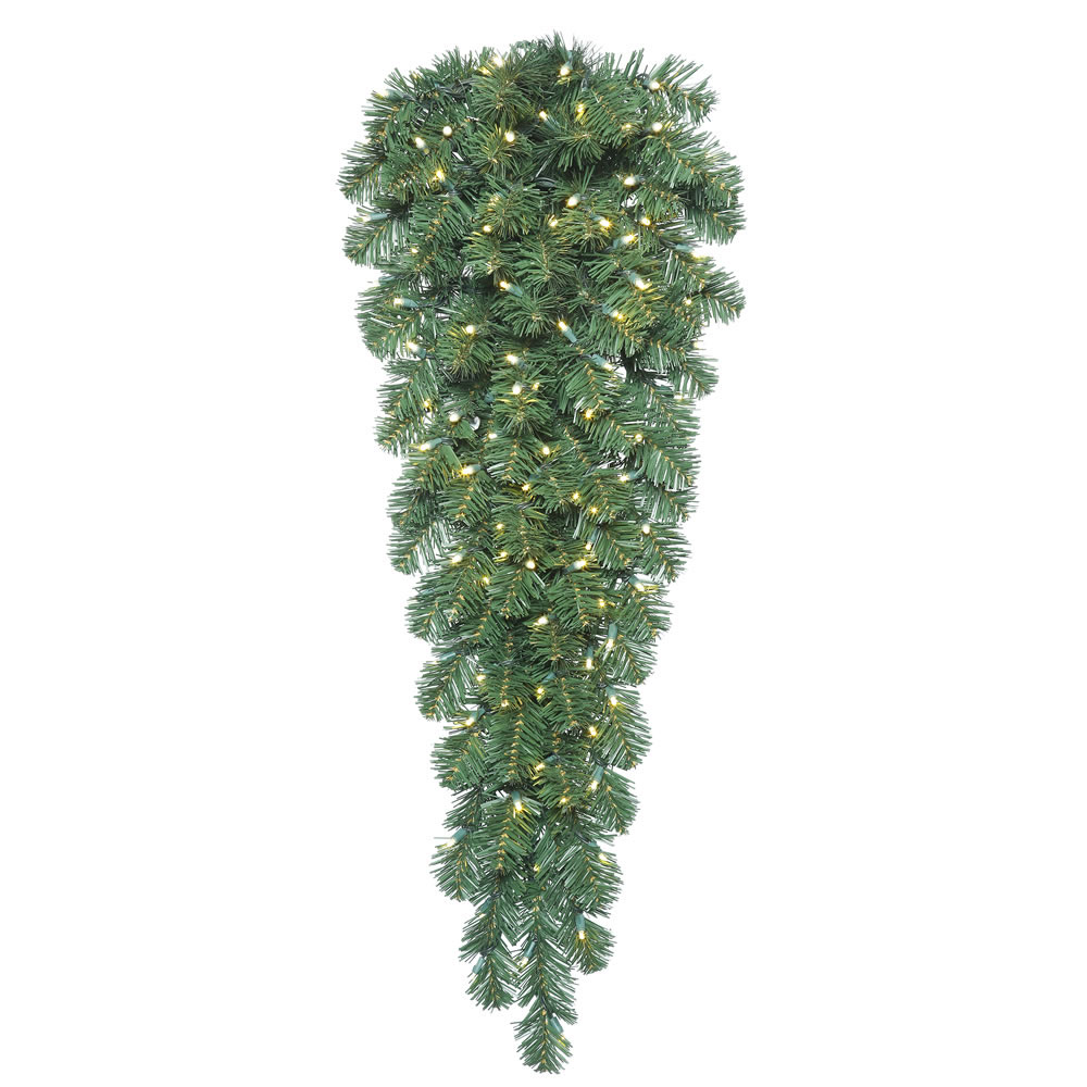 48 inch Oregon Fir Teardrop: Clear LED Lights