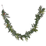 6 foot PE Hemlock & Angel Pine Garland with Cones