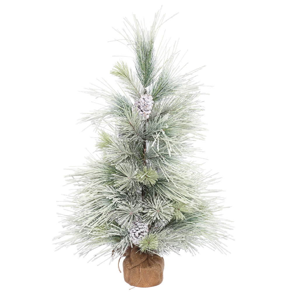 3 Foot Frosted Norway Pine Tree: Unlit