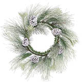 22 inch Frosted Norway Pine Wreath