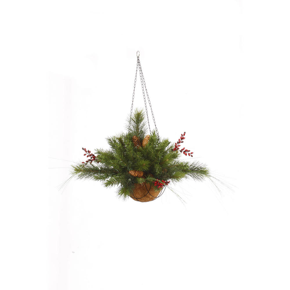 12x20 Inch Pe/pvc Mixed Berry Cone Hanging Basket