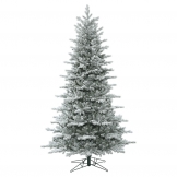 9 foot PE/PVC Frosted Eastern Frasier Fir Tree: Unlit