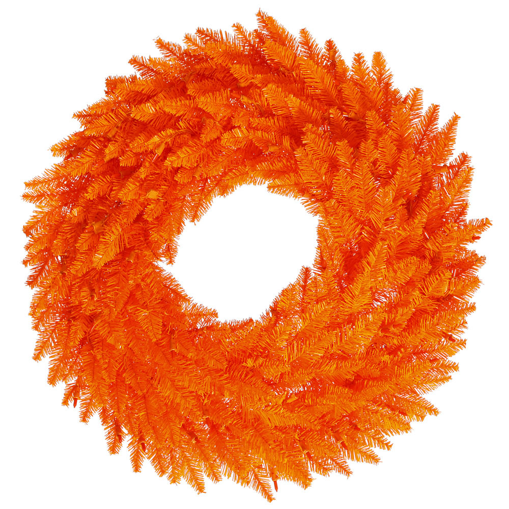 Orange Fir Wreath