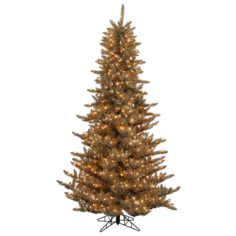 3 Foot Antique Champagne Fir Tree: Clear Lights