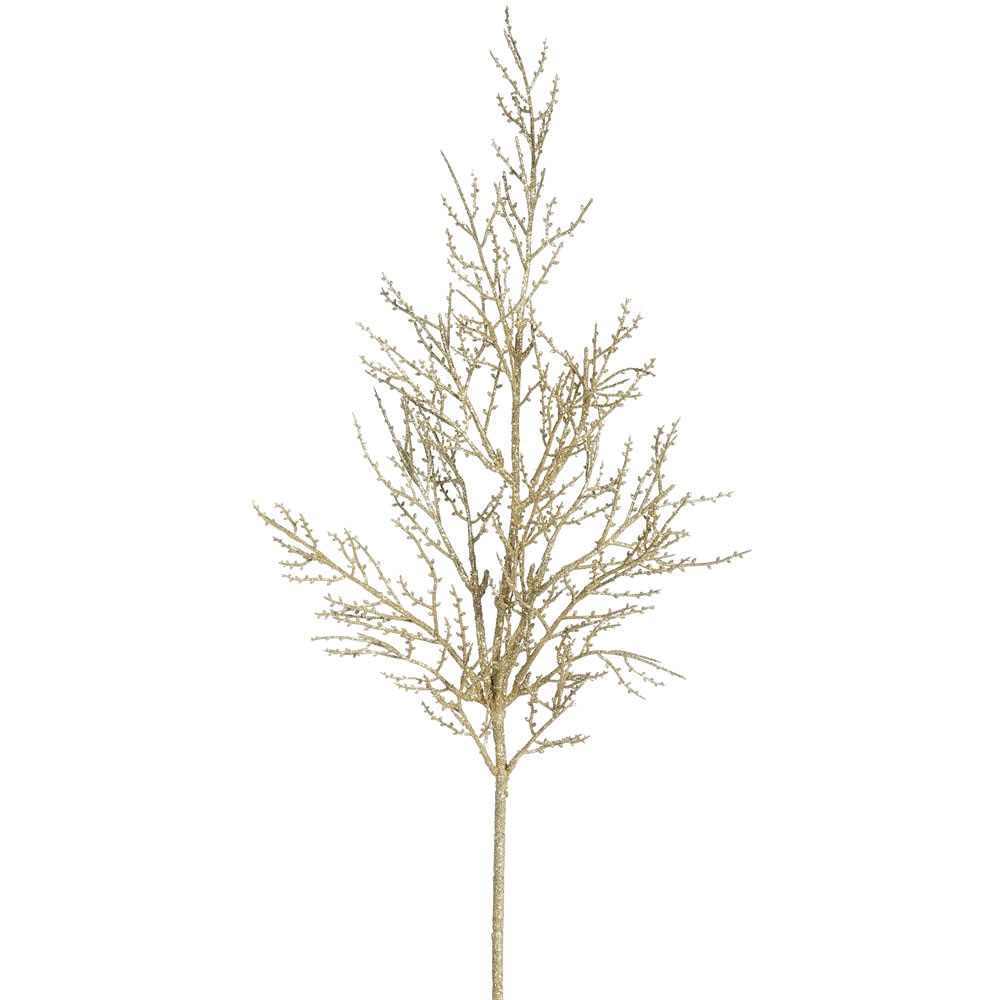 28 inch Gold Glitter Wild Huck Spray: Set of 6