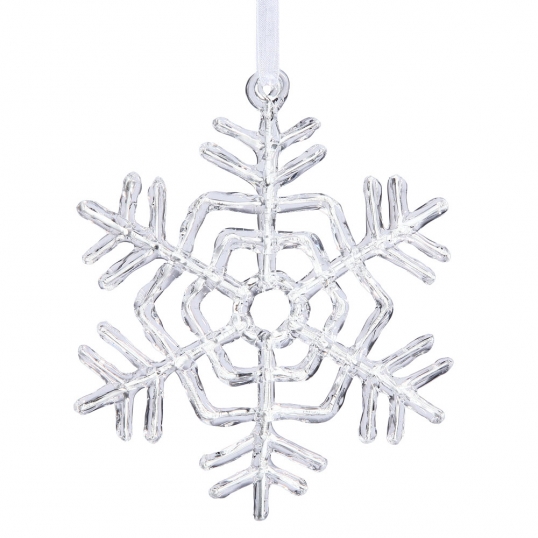 12 inch Clear Acrylic Snowflake Ornament