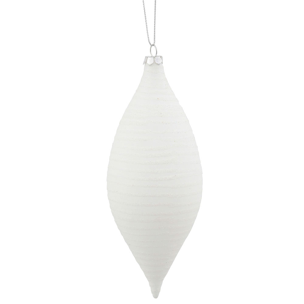 inch Matte/Glitter Drop Ornament