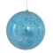 6 inch Turquoise Shiny Mercury Ball Ornament: Set of 4
