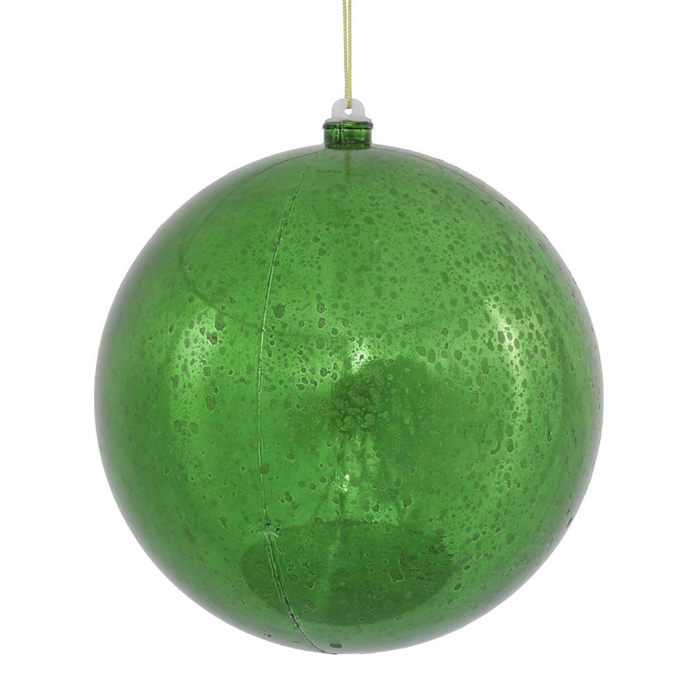10 inch Green Shiny Mercury Ball Ornament