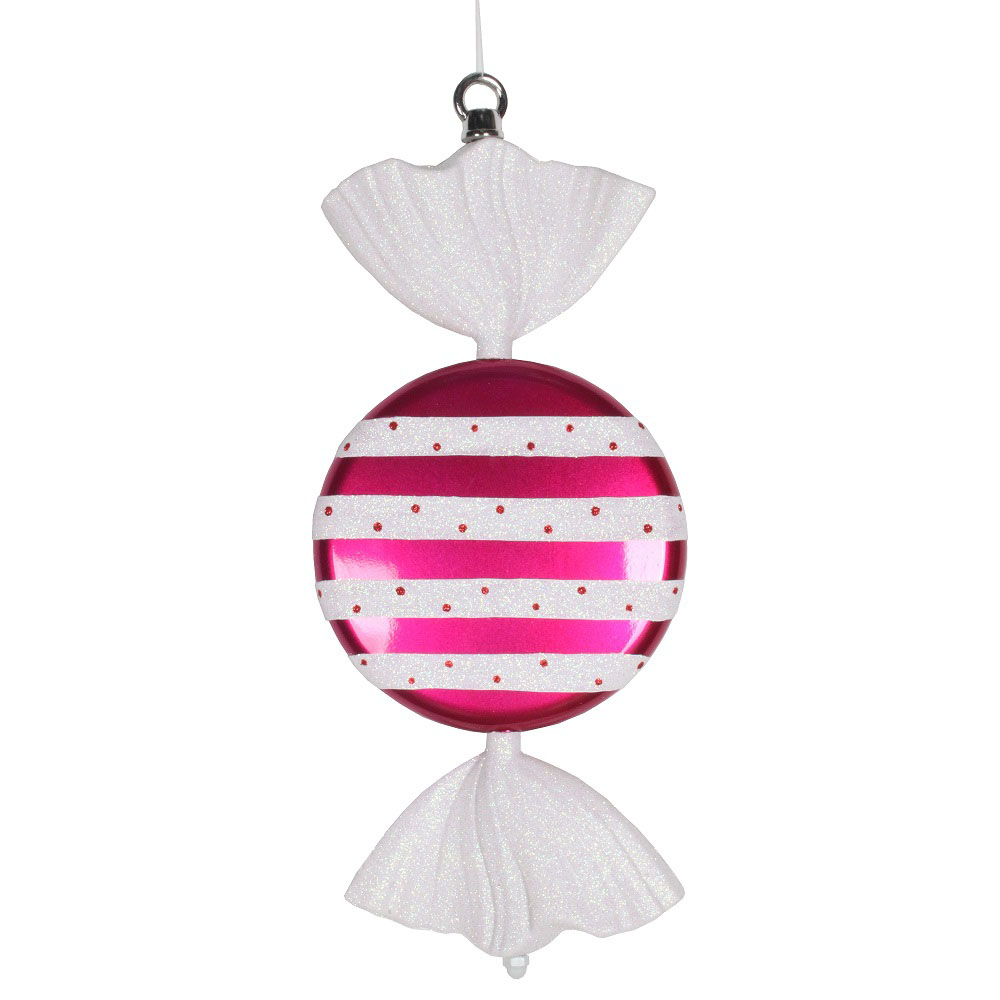 13 Inch Striped Flat Candy Ornament