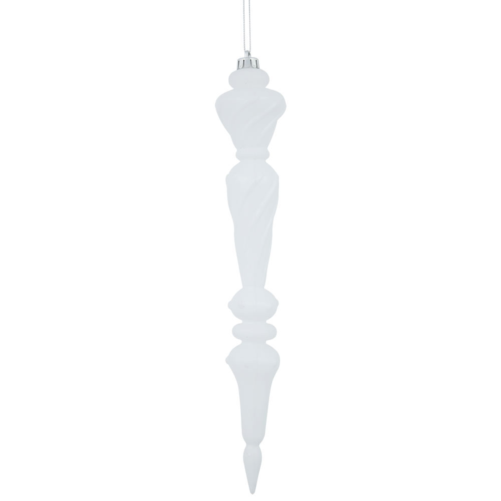 inch Shiny Icicle Drop Ornament: Set of 3