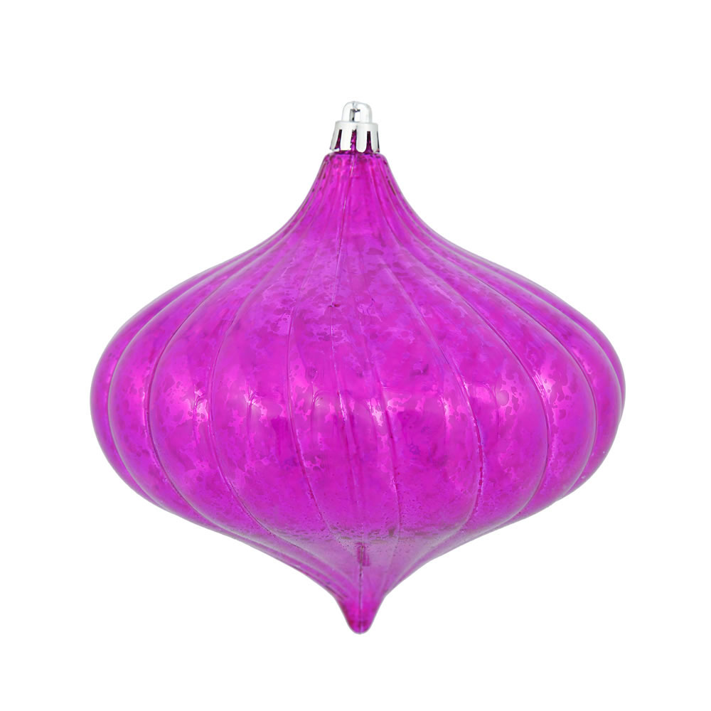 inch Shiny Mercury Onion Ornament: Set of 4