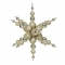 39 inch Champagne Snowflake Ornament