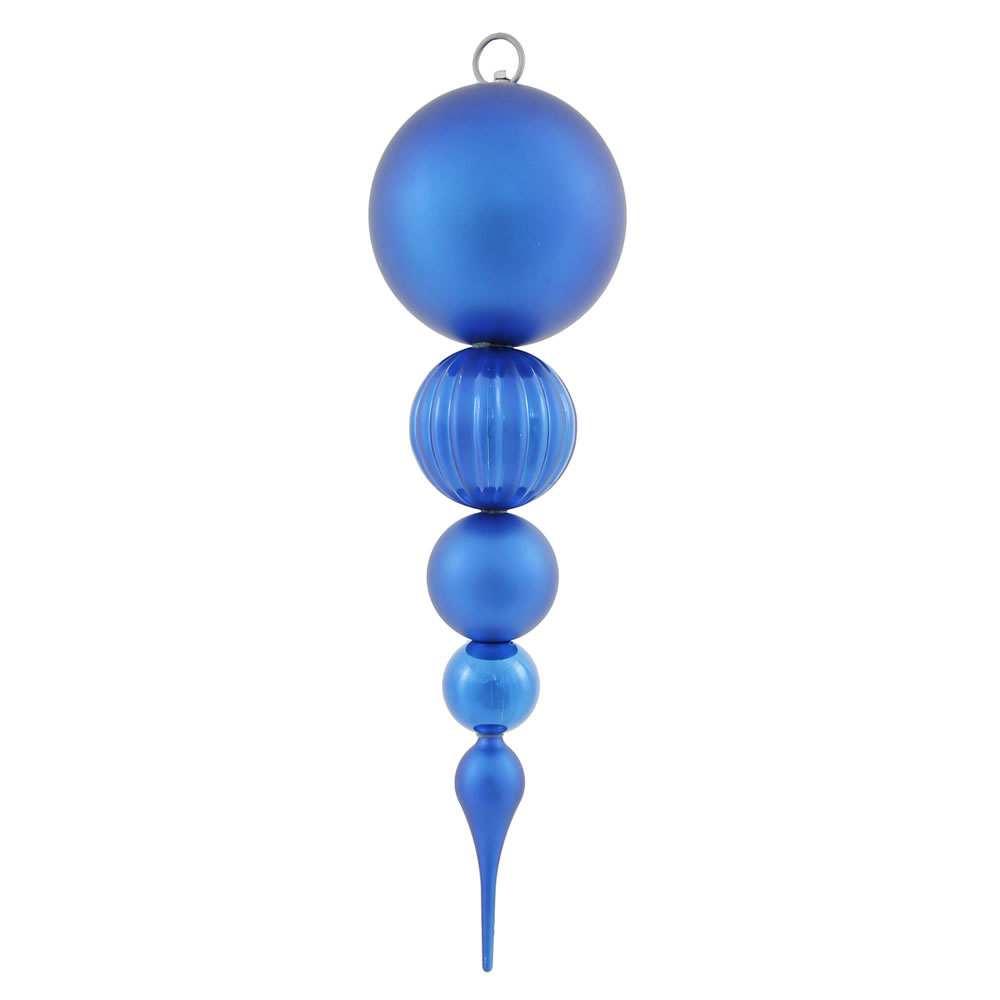 inch Shiny/Matte Ball Finial Ornament