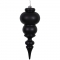 14 inch Matte Black UV Protected Finial Ornament